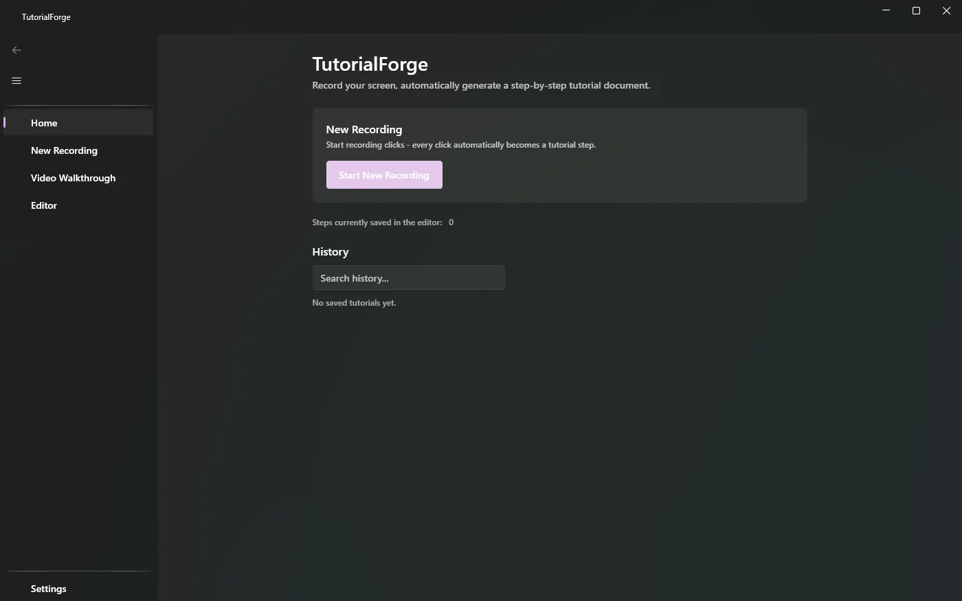 TutorialForge screenshot